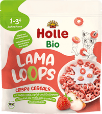 Kindermüsli Knusper Lama Loops mit Hafer, Mais, Apfel & Erdbeere, ab 1 Jahr, 125 g