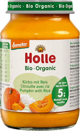 Menü Kürbis mit Reis ab dem 5.Monat, 190 g