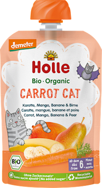 Quetschie Carrot Cat, Karotte, Mango, Banane & Birne ab 6 Monaten, 100 g