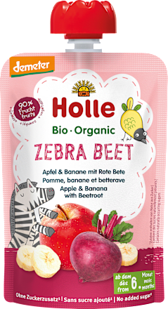 Quetschie Zebra Beet, Apfel, Banane & rote Bete ab 6 Monaten, 100 g