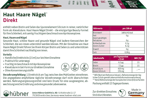 Huid Haar Nagels Direct Sticks 15 stuks, 225 ml