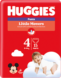 Baby Pants Little Movers Gr. 4 (9-14 kg), 15 St