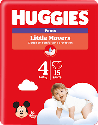 Baby Pants Little Movers Gr. 4 (9-14 kg), 15 St