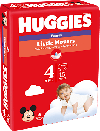 Baby Pants Little Movers Gr. 4 (9-14 kg), 15 St