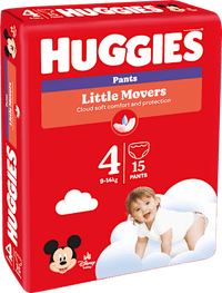 Baby Pants Little Movers Gr. 4 (9-14 kg), 15 St