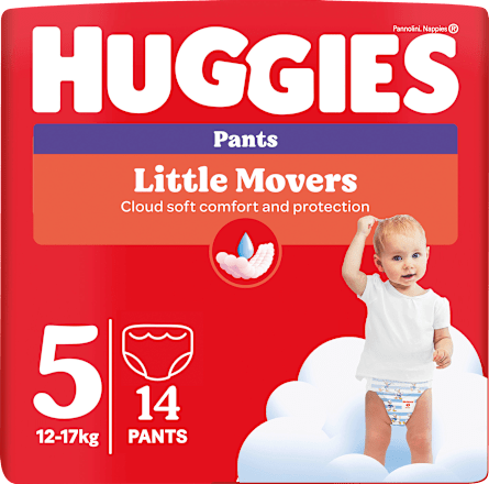Baby Pants Little Movers Gr. 5 (12-17 kg), 14 St