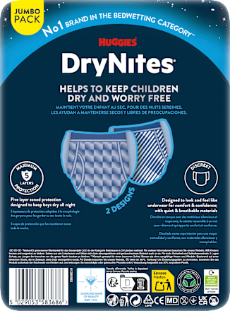 Pyjama Pants Jungen 13+ Jahre, 11 St HUGGIES DryNites