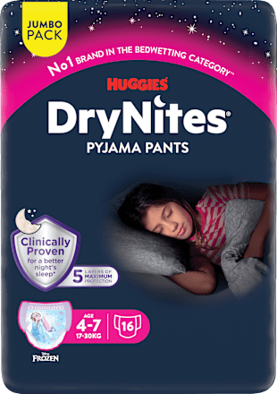 Pyjamabroek Meisjes 4-7 Jaar, Jumbo Pack, 16 Stuks
