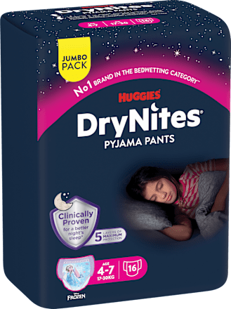 Pyjamabroek Meisjes 4-7 Jaar, Jumbo Pack, 16 Stuks