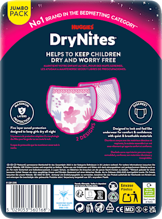 Pyjamabroek Meisjes 4-7 Jaar, Jumbo Pack, 16 Stuks