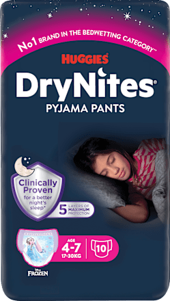 Pyjamabroek Meisjes 4-7 Jaar, 10 stuks