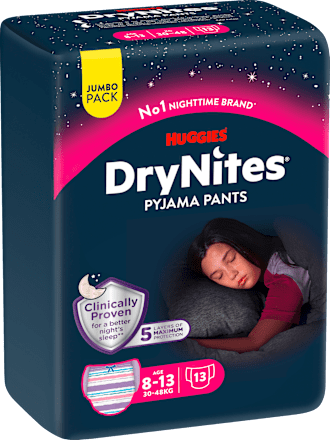 Pyjamabroek Meisjes 8-13 Jaar, Jumbo Pack, 13 Stuks