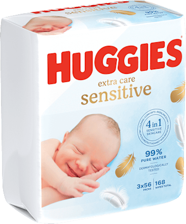 Feuchttücher Pure Extra Care (3x56 St), 168 St Huggies