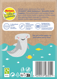 Herbruikbare zwemluier, tropisch palmmotief, 1 stuk