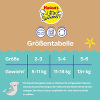 Herbruikbare zwemluier, tropisch palmmotief, 1 stuk