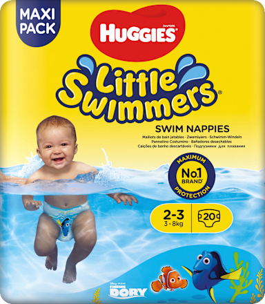 Schwimmwindeln Gr. 2/3 (3-8 kg), Maxi Pack, 20 St