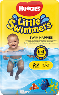 Zwemluiers, maat 2-3 (3-8 kg), 12 stuks