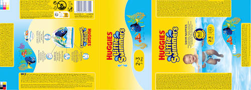Zwemluiers, maat 2-3 (3-8 kg), 12 stuks