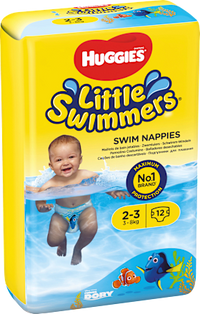 Zwemluiers, maat 2-3 (3-8 kg), 12 stuks