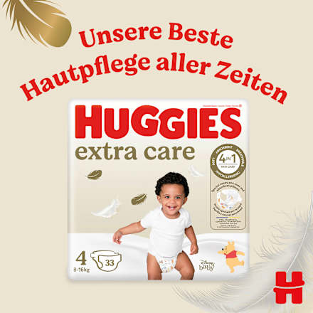 Windeln extra care Gr. 4 (8-16kg) Disney, 33 St Huggies