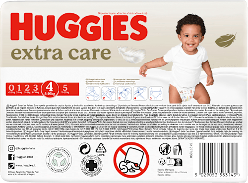 Windeln extra care Gr. 4 (8-16kg) Disney, 33 St Huggies