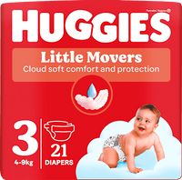 Windeln Little Movers Gr. 3 (4-9 kg), 21 St