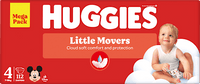 Luiers Little Movers maat 4 (7-18 kg), megapak, 112 stuks