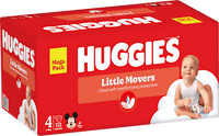 Luiers Little Movers maat 4 (7-18 kg), megapak, 112 stuks