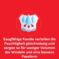 Luiers Little Movers maat 4 (7-18 kg), megapak, 112 stuks