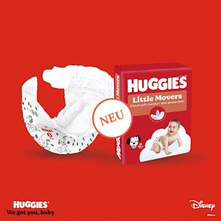 Luiers Little Movers Maat 5 (11-25 kg), megapak, 102 stuks