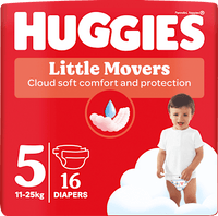 Windeln Little Movers Gr. 5 (11-25 kg), 16 St