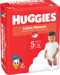 Windeln Little Movers Gr. 5 (11-25 kg), 16 St