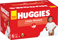 Windeln Little Movers Gr. 6 (15-30 kg), Mega-Pack, 84 St Huggies