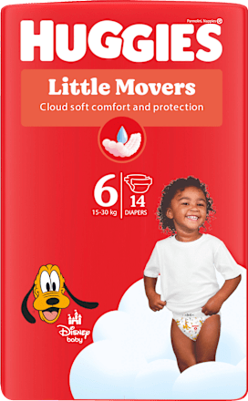 Windeln Little Movers Gr. 6 (15-30 kg), 14 St