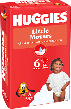 Windeln Little Movers Gr. 6 (15-30 kg), 14 St
