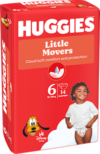 Windeln Little Movers Gr. 6 (15-30 kg), 14 St