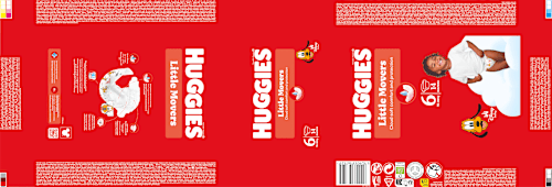 Windeln Little Movers Gr. 6 (15-30 kg), 14 St