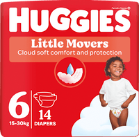 Windeln Little Movers Gr. 6 (15-30 kg), 14 St