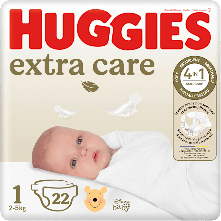 Windeln Newborn extra care Gr. 1 (2-5 kg) Disney, 22 St