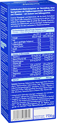 Hydration Helper Elektrolyt-Drink-Mix Sticks Berry 6 St, 77,4 g
