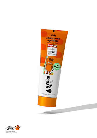 Tandpasta voor kinderen De Show met de Muis Abrikoos, 0-6 jaar, 75 ml