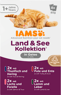 Nassfutter Katze Land & Sea Collection in Gelee Multipack (8x85 g), 680 g