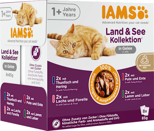 Nassfutter Katze Land & Sea Collection in Gelee Multipack (8x85 g), 680 g