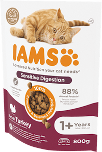 Droogvoer voor katten met kalkoen, 800 g