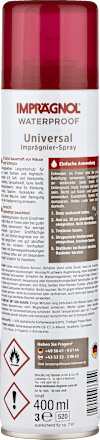 Universele waterdichtingsspray voor textiel, leer en hightech stoffen, 400 ml