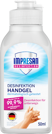 Handdesinfecterende gel, reisformaat, 50 ml
