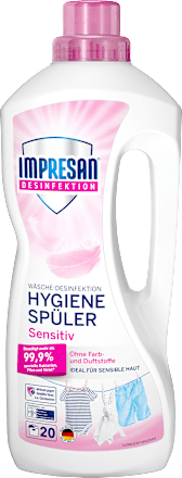 Hygiene-Spüler sensitiv ohne Duft & Farbstoffe 20 WL, 1,5 l Impresan