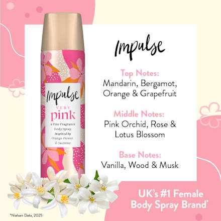 Bodyspray ZEER roze, 75 ml