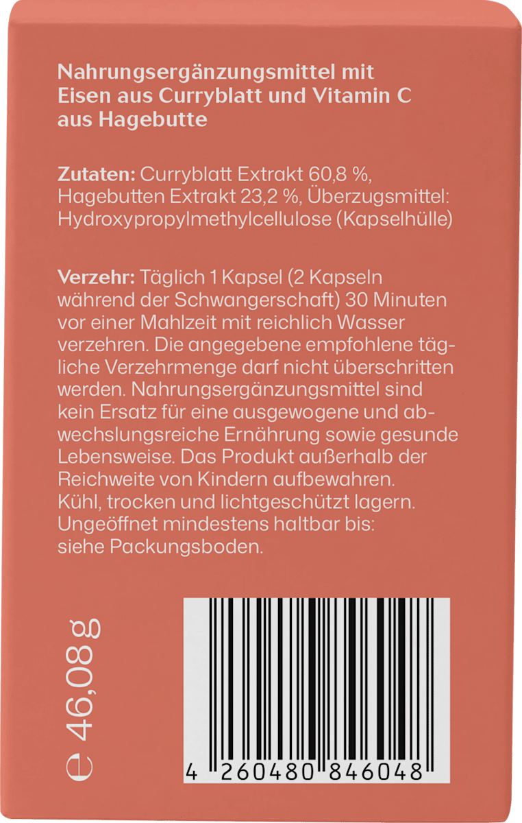 INNONATURE Eisen Kapseln 60 St, 46,08 g