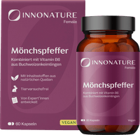 INNONATURE Mönchspfeffer + Vitamin B6 Kapseln, 22,8 g